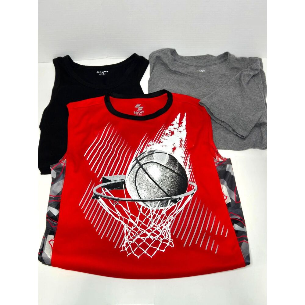 Boys Graphic Tank & Tee Bundle 3pc | Size XXL (18) | Old Navy & Place Sport